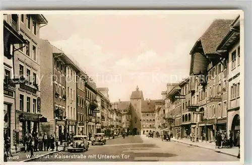 AK / Ansichtskarte Waldshut Tiengen Kaiserstrasse Unteres Tor