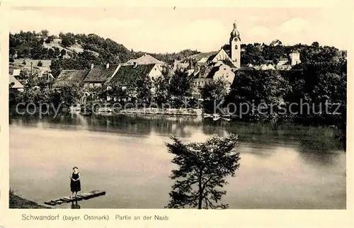 AK / Ansichtskarte Schwandorf Partie an der Naab Kat. Schwandorf