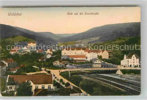 AK / Ansichtskarte Waldshut Tiengen Eisenbruecke