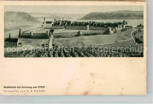 AK / Ansichtskarte Waldshut Tiengen Festung um 1700