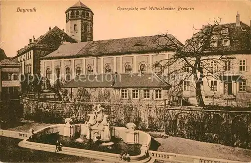 AK / Ansichtskarte Bayreuth Opernplatz Wittelsbacher Brunnen Kat. Bayreuth