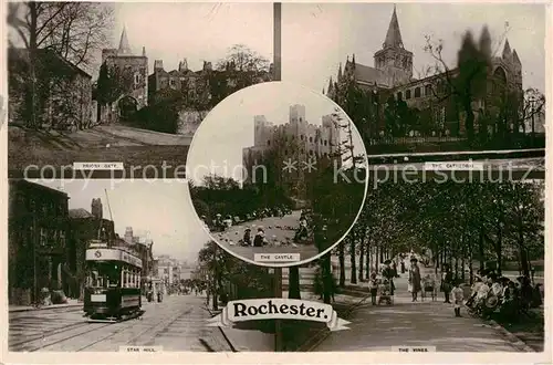 AK / Ansichtskarte Rochester Medway Priory Gate Cathedral Star Hill Castle The Vines Kat. Medway