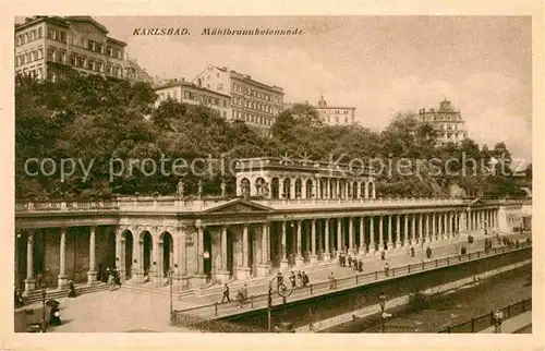 AK / Ansichtskarte Karlsbad Eger Muehlbrunnkolonnade