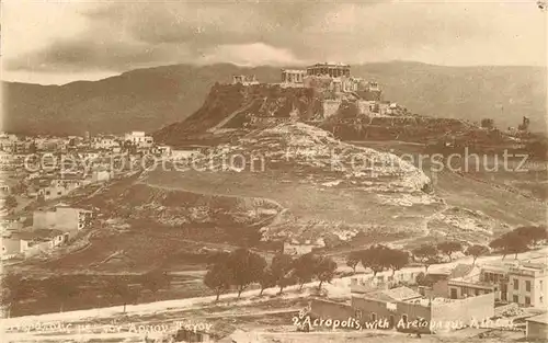 AK / Ansichtskarte Athens Athen Acropolis with Areopagus Kat. Griechenland