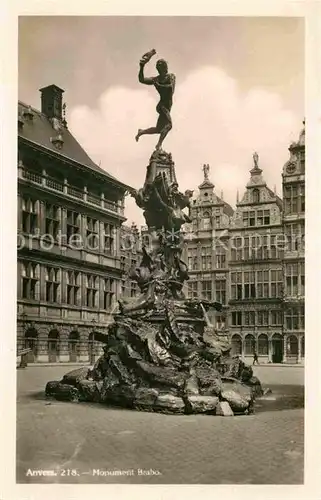 AK / Ansichtskarte Anvers Antwerpen Monument Brabo Kat. 