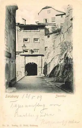 AK / Ansichtskarte Salzburg Oesterreich Steintor Kat. Salzburg