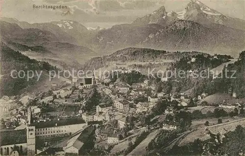 AK / Ansichtskarte Berchtesgaden Gesamtansicht mit Alpenpanorama Kat. Berchtesgaden