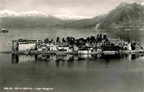 AK / Ansichtskarte Isola Bella Alpenpanorama Kat. Lago Maggiore