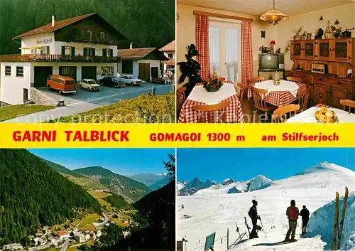 AK / Ansichtskarte Gomagoi Garni Talblick Ski 