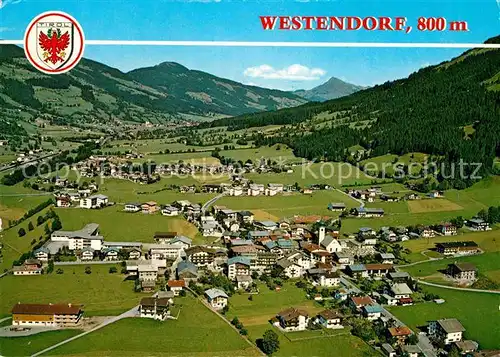 AK / Ansichtskarte Westendorf Tirol Fliegeraufnahme Kitzbueheler Horn  Kat. Westendorf