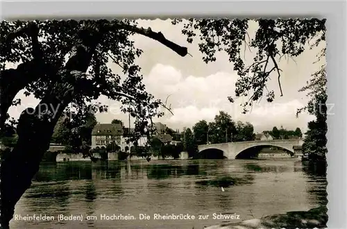 AK / Ansichtskarte Rheinfelden Baden Rheinbruecke zur Schweiz Kat. Rheinfelden (Baden)