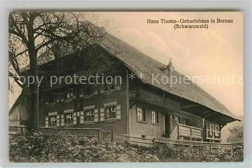 AK / Ansichtskarte Bernau Schwarzwald Hans Thoma Geburtshaus Kat. Bernau im Schwarzwald