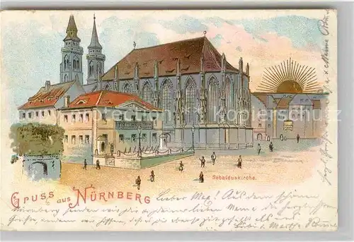 AK / Ansichtskarte Nuernberg Sebalduskirche Kat. Nuernberg