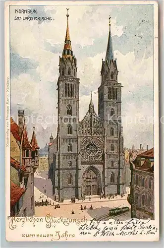 AK / Ansichtskarte Nuernberg Sankt Lorenzkirche Kat. Nuernberg