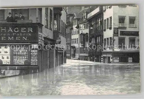 AK / Ansichtskarte Nuernberg Hochwasser Katastrophe 1909 Plobenhofstrasse Kat. Nuernberg