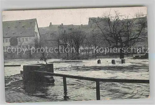AK / Ansichtskarte Nuernberg Hochwasser Katastrophe 1909 Insel Schuett Kat. Nuernberg