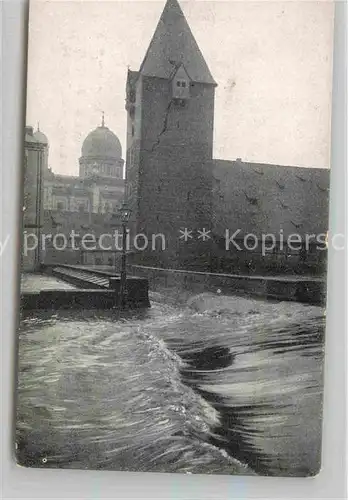 AK / Ansichtskarte Nuernberg Hochwasser Katastrophe 1909 Bergauerplatz Kat. Nuernberg