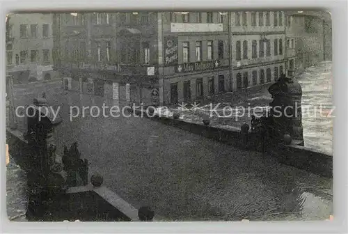 AK / Ansichtskarte Nuernberg Hochwasser Katastrophe 1909 Museumsbruecke Kat. Nuernberg