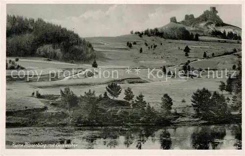 AK / Ansichtskarte Flossenbuerg Ruine Geisweiher Kat. Flossenbuerg