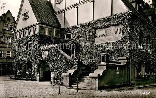 AK / Ansichtskarte Weiden Oberpfalz Rathaus Relief Kat. Weiden i.d.OPf.