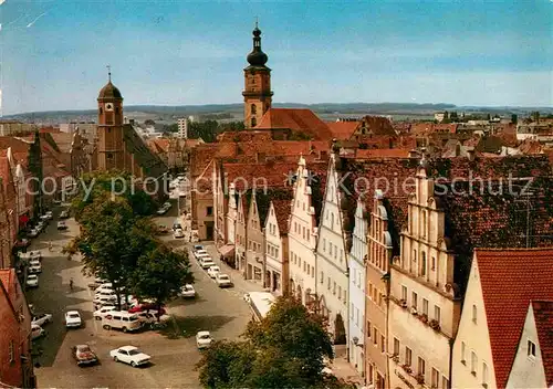 AK / Ansichtskarte Weiden Oberpfalz Stadtansicht Kirche Rathaus Kat. Weiden i.d.OPf.