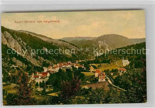 AK / Ansichtskarte Berneck Fichtelgebirge Blick vom Galgenberg Kat. Bad Berneck