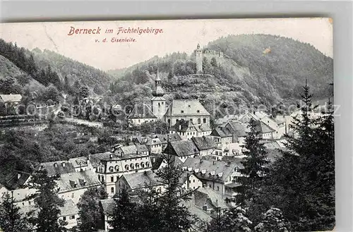 AK / Ansichtskarte Berneck Fichtelgebirge Schloss Panorama Kirche Kat. Bad Berneck