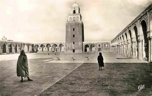 AK / Ansichtskarte Kairouan Qairawan Cour de la Grande Mosquee Kat. Tunesien