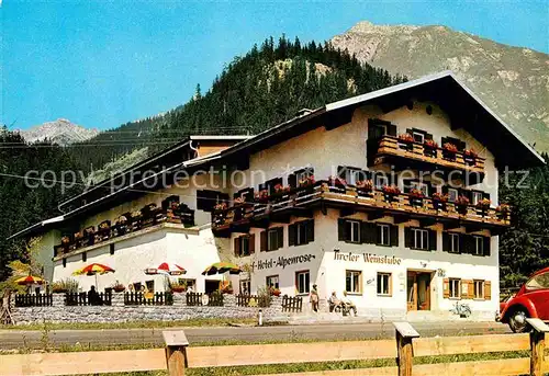 AK / Ansichtskarte Elbigenalp Hotel Alpenrose  Kat. Elbigenalp Lechtal Tirol