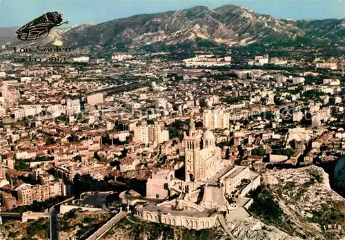 AK / Ansichtskarte Marseille Fliegeraufnahme Notre Dame de la Garde  Kat. Marseille
