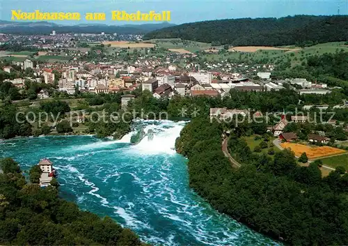 AK / Ansichtskarte Neuhausen Rheinfall Fliegeraufnahme Kat. Schaffhausen