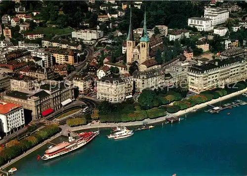 AK / Ansichtskarte Luzern LU Hofkirche Schiffsrestaurant  Kat. Luzern