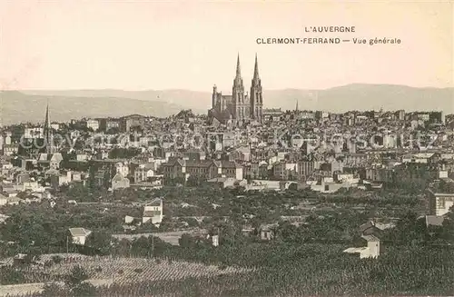 AK / Ansichtskarte Clermont Ferrand Puy de Dome Vue generale Cathedrale Kat. Clermont Ferrand