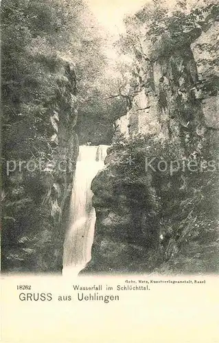 AK / Ansichtskarte uehlingen Birkendorf Wasserfall im Schluechttal Kat. uehlingen Birkendorf