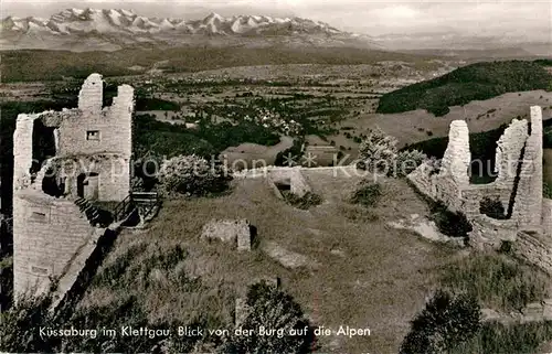 AK / Ansichtskarte Kuessaberg Blick von der Burg auf die Alpen Kat. Kuessaberg