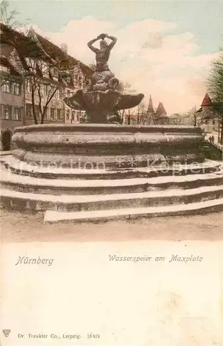 AK / Ansichtskarte Nuernberg Wasserspeier am Maxplatz Kat. Nuernberg