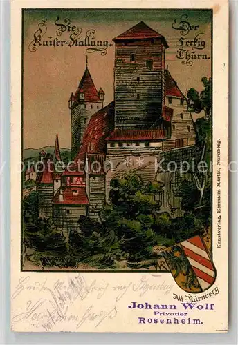 AK / Ansichtskarte Nuernberg Fuenfeckiger Turm Kat. Nuernberg