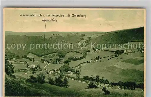 AK / Ansichtskarte Warmensteinach Geiersberg Kat. Warmensteinach Fichtelgebirge