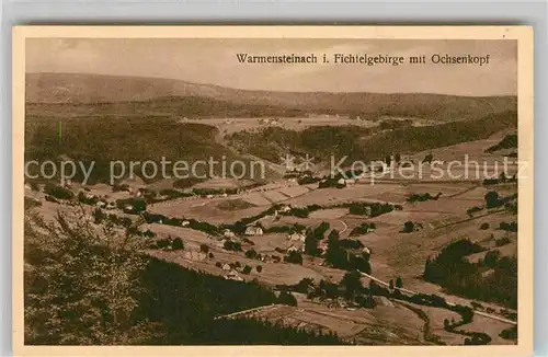 AK / Ansichtskarte Warmensteinach Panorama Ochsenkopf Kat. Warmensteinach Fichtelgebirge