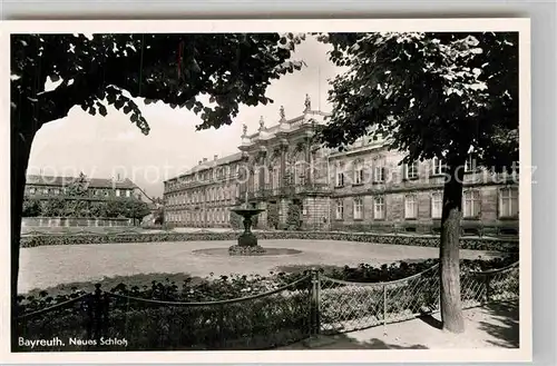 AK / Ansichtskarte Bayreuth Neues Schloss Kat. Bayreuth