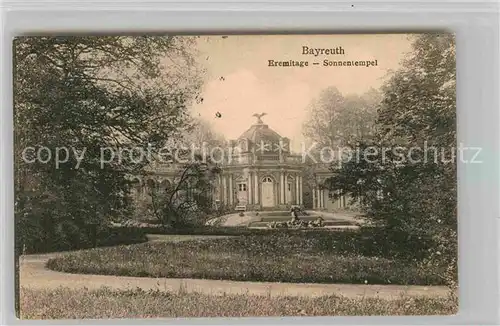 AK / Ansichtskarte Bayreuth Eremitage Sonnentempel Kat. Bayreuth