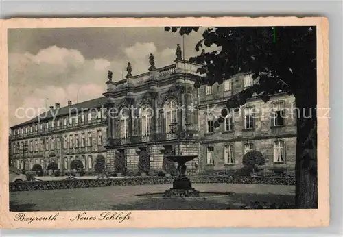 AK / Ansichtskarte Bayreuth Neues Schloss Kat. Bayreuth