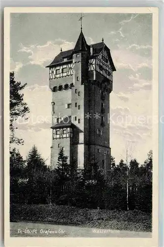AK / Ansichtskarte Grafenwoehr Truppenuebungsplatz Wasserturm