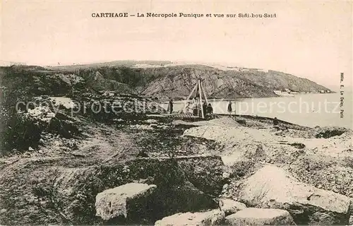 AK / Ansichtskarte Carthage Karthago Le Necropole Punique et vue sur Sidi bou Said Kat. Tunis