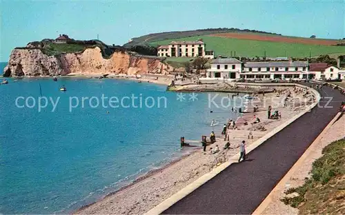AK / Ansichtskarte Freshwater Bay Promenade and the Albion Hotel Kat. Isle of Wight