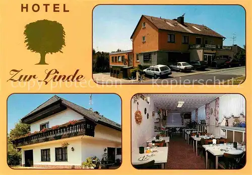 AK / Ansichtskarte Huettenberg Hessen Gasthaus Hotel Zur Linde  Kat. Huettenberg