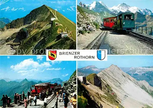 AK / Ansichtskarte Brienzer Rothorn BE Zahnradbahn Moench Jungfrau Eiger  Kat. Brienzer Rothorn