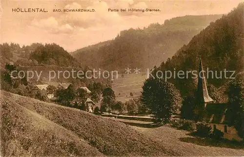 AK / Ansichtskarte Hoellental Schwarzwald Hoellsteig Sternen Kat. Buchenbach