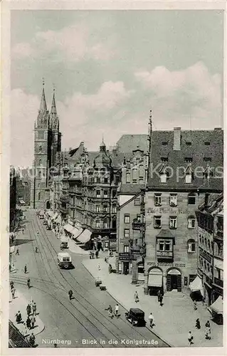 AK / Ansichtskarte Nuernberg Koenigstrasse Kat. Nuernberg