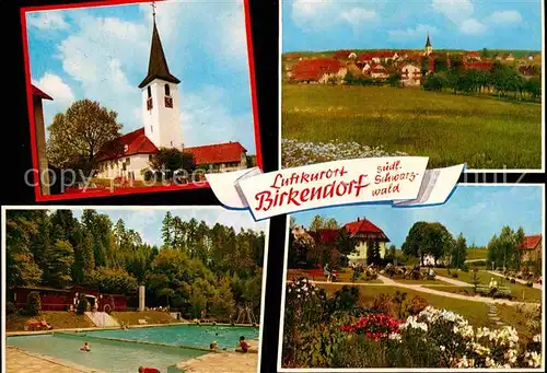 AK / Ansichtskarte Birkendorf Park Kirche Schwimmbad Kat. uehlingen Birkendorf